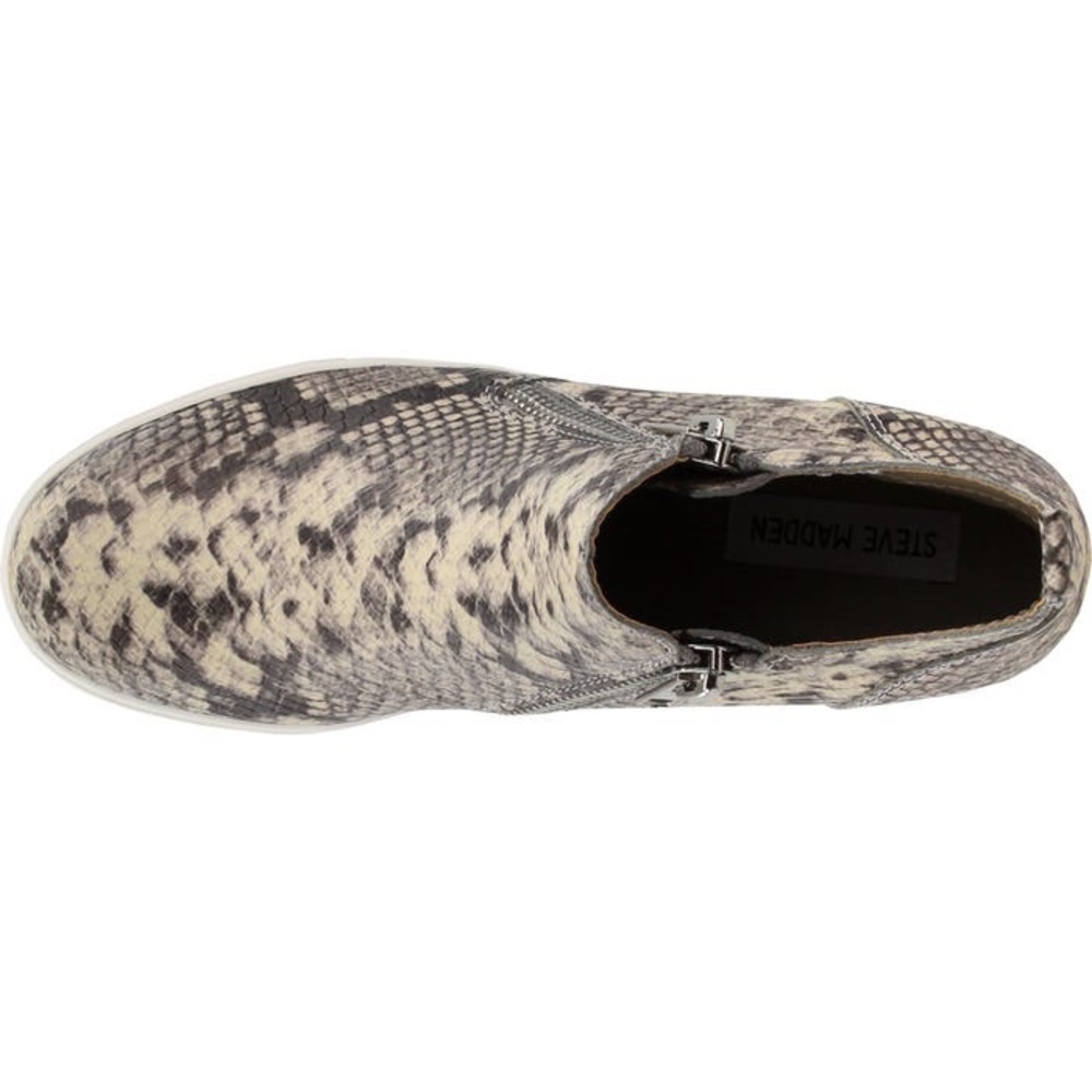 Steve Madden Wedgie High Top Tennis Shoe Snakeskin - Picture 6 of 7